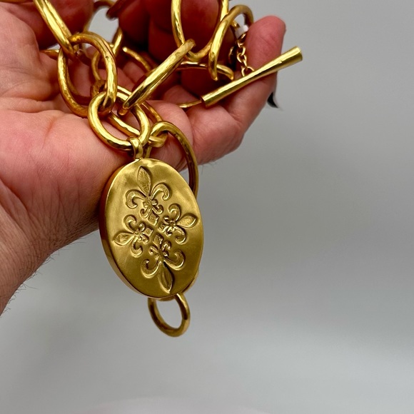 NWT Authentic Luxury Julie Vos Iridescent Charcoal Blue Statement Necklace - Picture 17 of 17